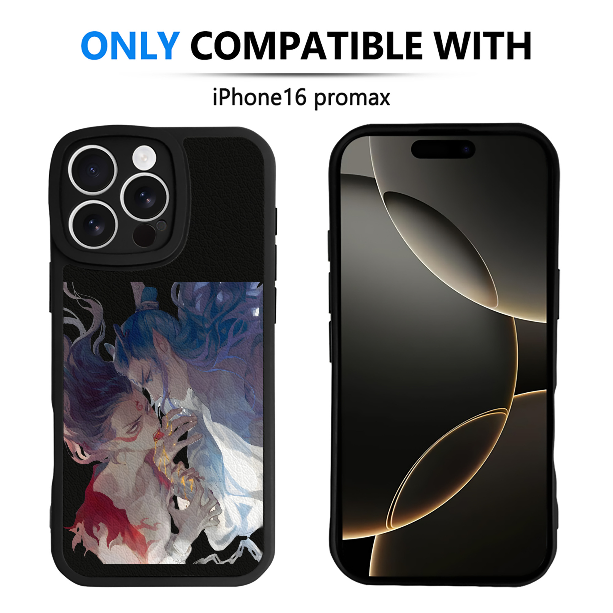 （画像用） Ne Zha 2 ナタ 魔童の大暴れ 【iPhone 16シリーズ対応】シリコンスマホケース（レザー調） 材質：シリコン
